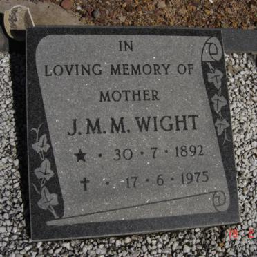 WIGHT J.M.M. 1892-1975