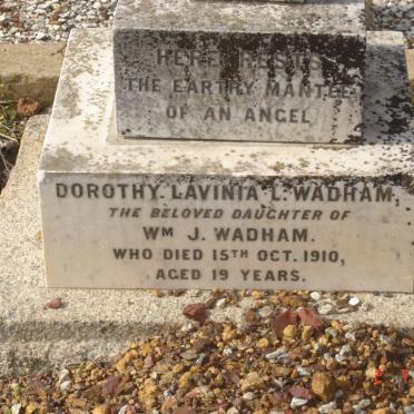 WADHAM Dorothy Lavinia -1910
