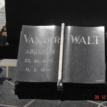 WALT Abraham, van der 1925-1971