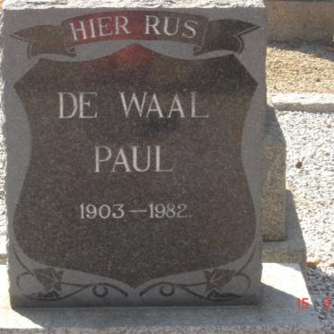 WAAL Paul, de 1903-1982