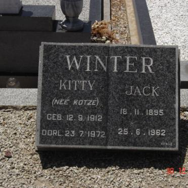 WINTER Jack 1895-1962 &amp; Kitty KOTZé 1912-1972