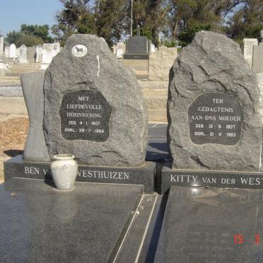 WESTHUIZEN Ben, van der 1907-1969 &amp; Kitty 1907-1883
