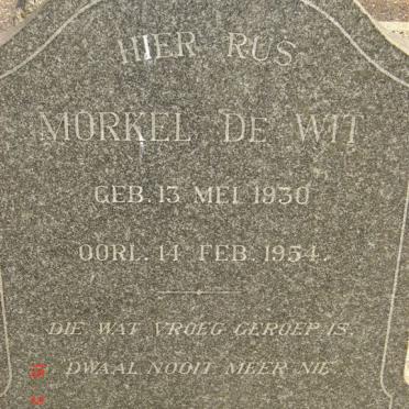 WIT Morkel, de 1930-1954