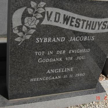 WESTHUYSEN Sybrand Jacobus, v.d. -1980