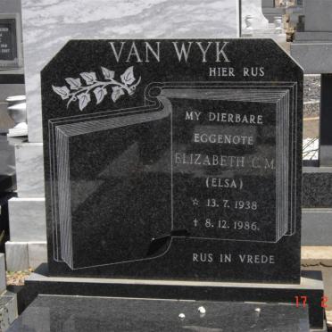 WYK Elizabeth C.M., van 1938-1986