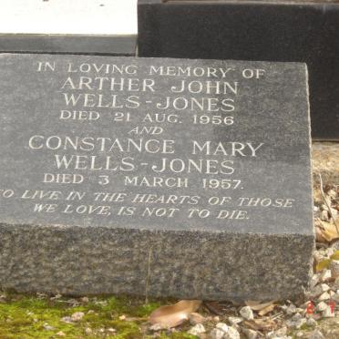 WELLS-JONES Arther John -1956 &amp; Constance Mary -1957