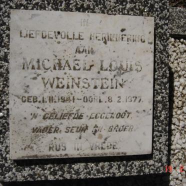 WEINSTEIN Michael Louis 1941-1977