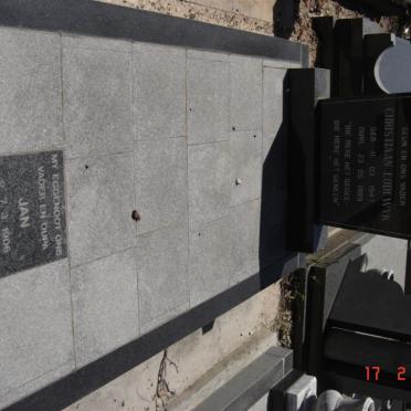 WESTHUIZEN Jan, van der 1906-1989 ::  VAN DER WESTHUIZEN  Christiaan Lodewyk 1947-1989