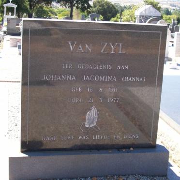 ZYL Johanna Jacomina, van 1911-1977