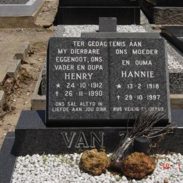 ZYL Henry, van 1912-1990 &amp; Hannie 1918-1997