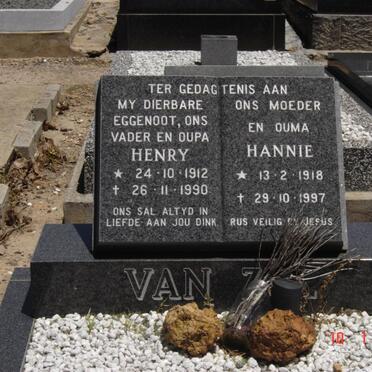 ZYL Henry, van 1912-1990 &amp; Hannie 1918-1997