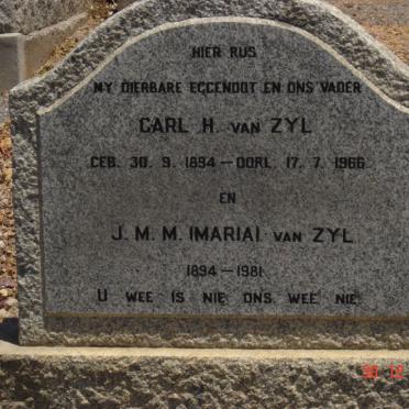 ZYL Carl H. 1894-1966 &amp; J.M.M. 1894-1981