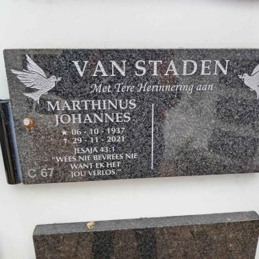 STADEN Marthinus Johannes, van 1937-2021