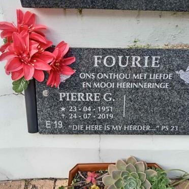 FOURIE Pierre G. 1951-2019