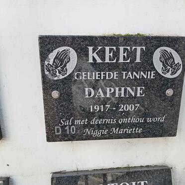 KEET Daphne 1917-2007