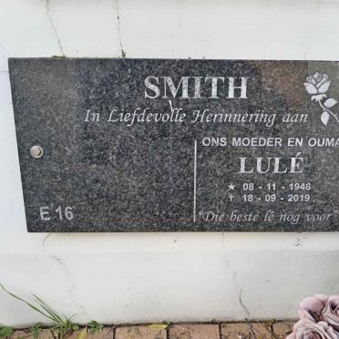 SMITH Lule 1946-2019