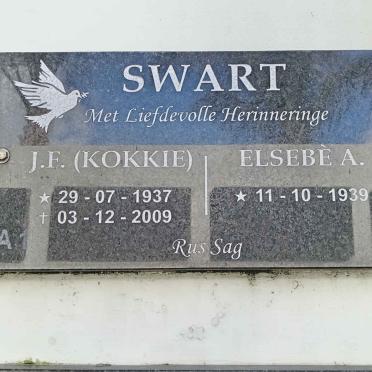 SWART J.F. 1937-2009 &amp; Elsebe A. 1939-