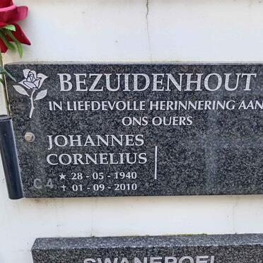 BEZUIDENHOUT Johannes Cornelius 1940-2010