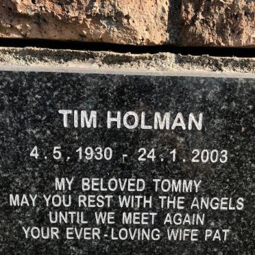 HOLMAN Tim 1930-2003