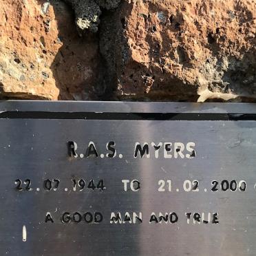 MYERS R.A.S. 1944-2000