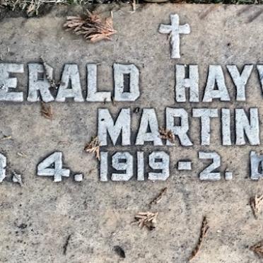 MARTIN Gerald Hayward 1919-