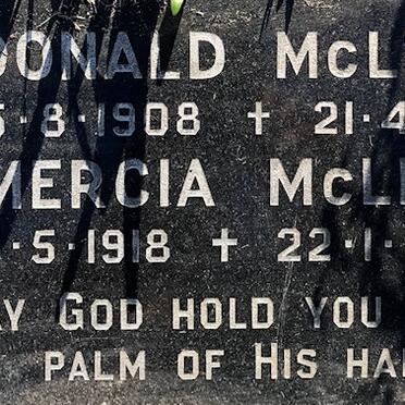 McLEAN Donald 1908-1986 &amp; Mercia 1918-2005