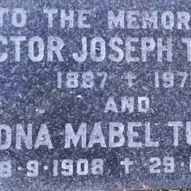 TURTON Victor Joseph 1887-1971 &amp; Edna Mabel 1908-1988