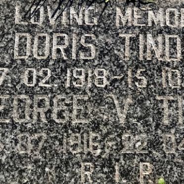 TINDLE George V. 1916-199? &amp; Doris 1918-1995