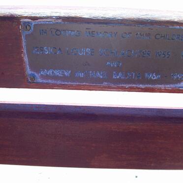 SCHLACHTER Andrew Michael Baleta 1964-1992 &amp; Jesica Louise 1955-1987