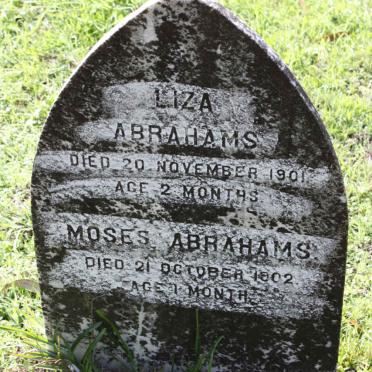 ABRAHAMS Liza 1901-1901 :: ABRAHAMS Moses 1902-1902