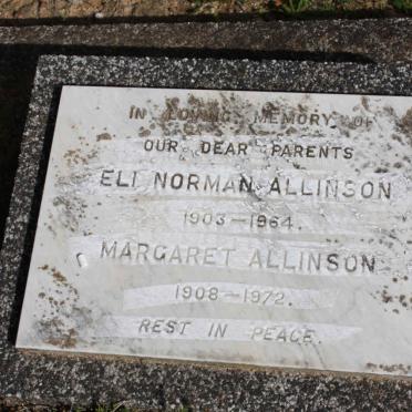 ALLINSON Eli Norman 1903-1964 &amp; Margaret 1908-1972