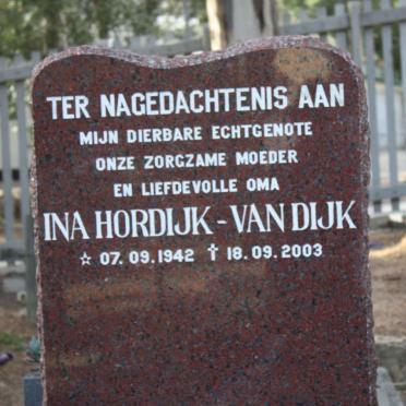 DIJK Ina Hordijk, van 1942-2003