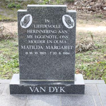 DYK Matilda Margaret, van 1921-1994