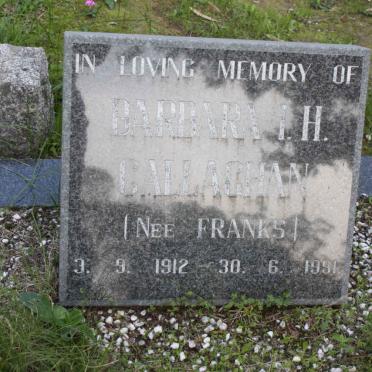 GALLAGHAN Barbara I.H. nee FRANKS 1912-1991