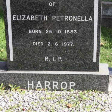 HARROP Elizabeth Petronella 1883-1977