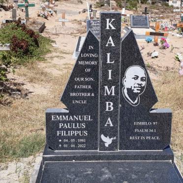 KALIMBA Emmanuel Paulus Philippus 1981-2022