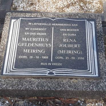 MEIRING Mauritius Geldenhuys -1966 &amp; Rene JOUBERT -2008