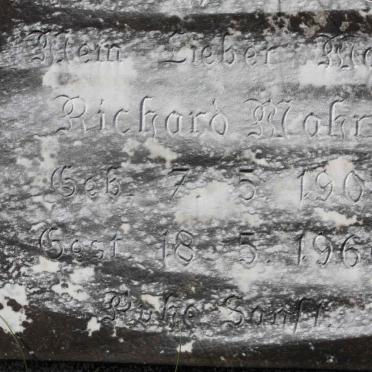 MOHRT Richard 1904-1966