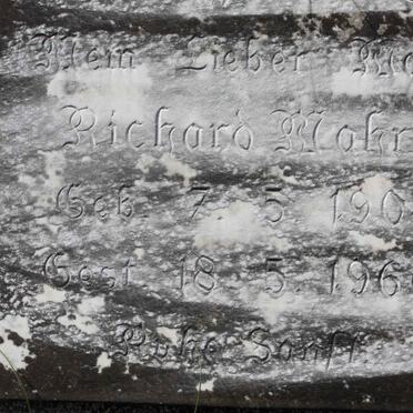 MOHRT Richard 1904-1966