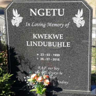 NGETU Kwekwe Lindubuhle 1999-2015