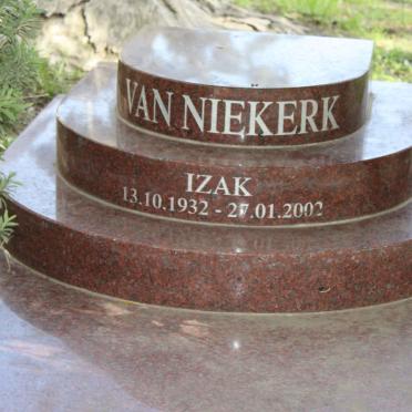 NIEKERK Izak, van 1932-2002