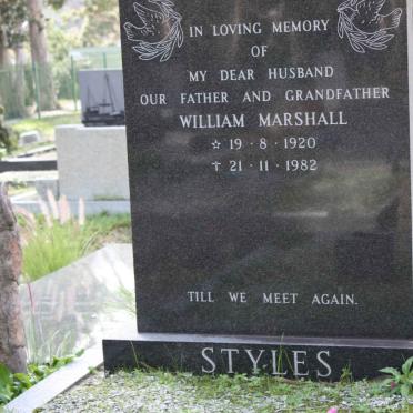 STYLES William Marshall 1920-1982