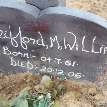 WILLIAMS Clifford M. 1961-2006