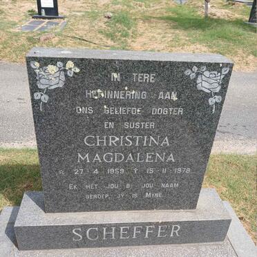 SCHEFFER Christina Magdalena 1959-1978
