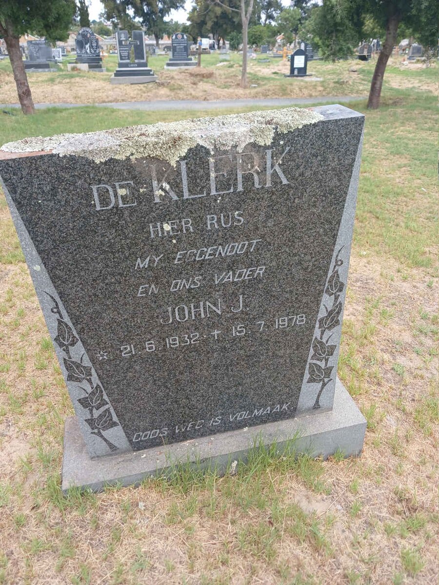 KLERK John J., de 1932-1978