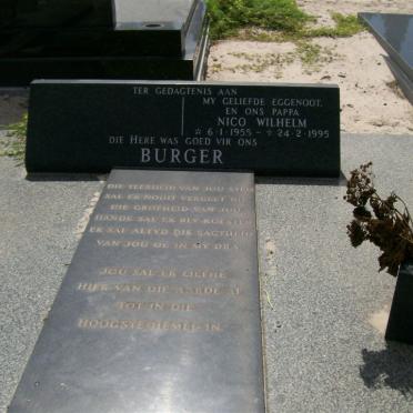 BURGER Nico Wilhelm 1955-1995