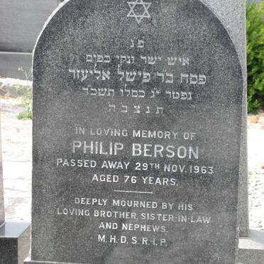 BERSON Philip -1963