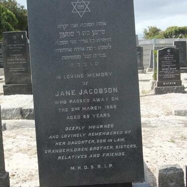 JACOBSON Jane -1965