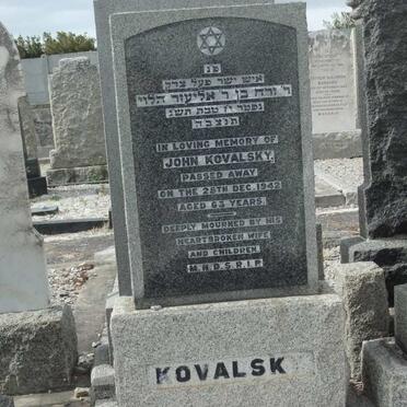 KOVALSKY John -1942