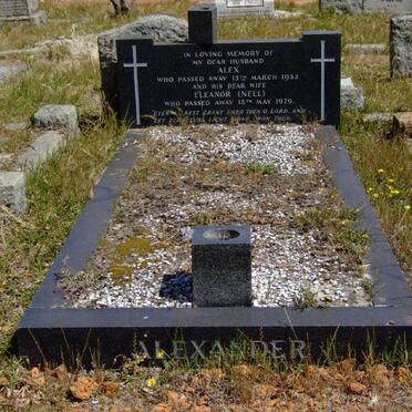 ALEXANDER Alex -1953 &amp; Eleanor NELL -1979